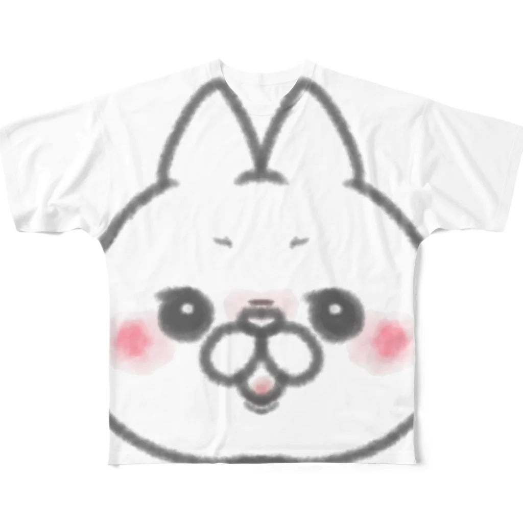 ぱぴぷぺぽのねこ フルグラフィックTシャツ