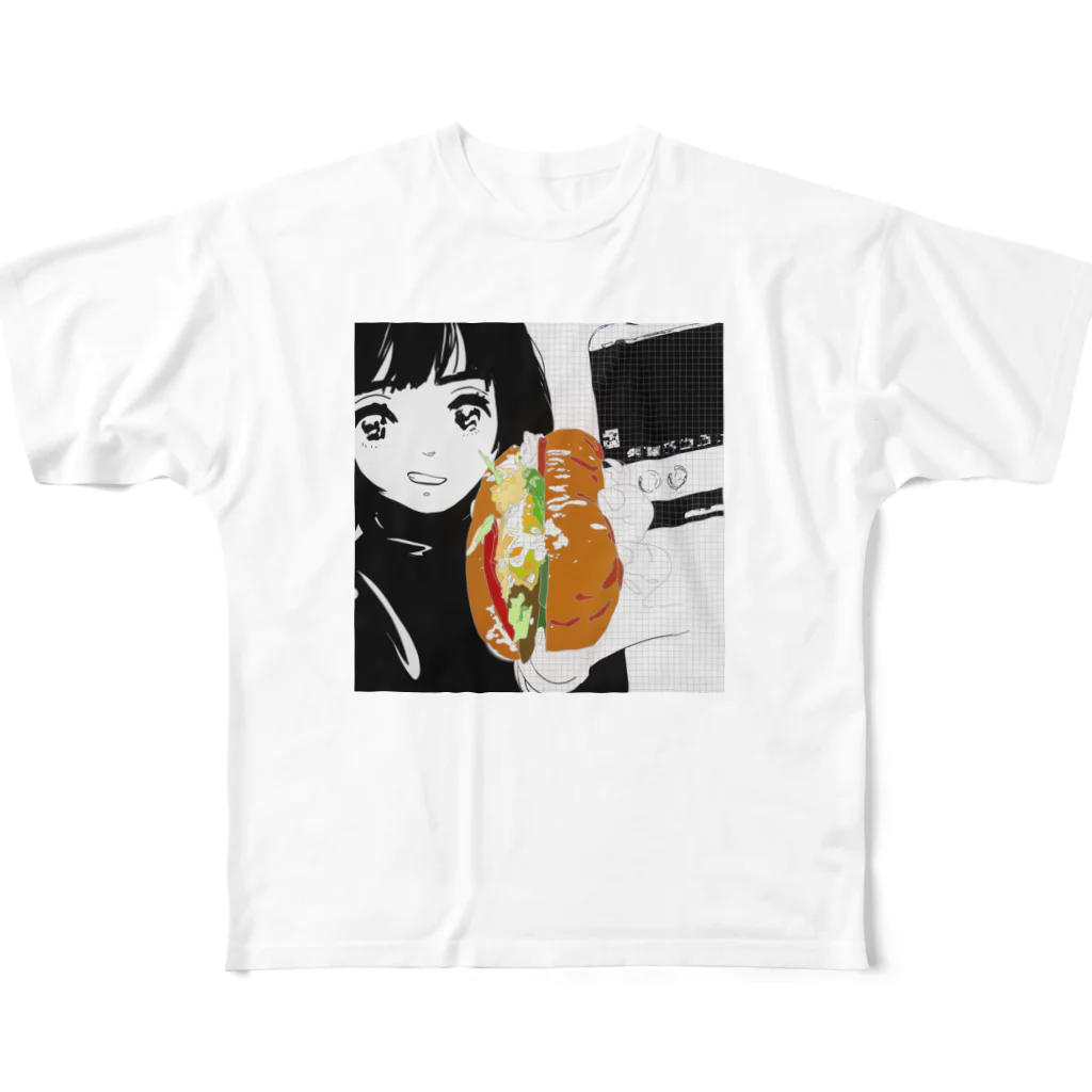 ！あんにゅいぽっぽ！の食べる？ All-Over Print T-Shirt