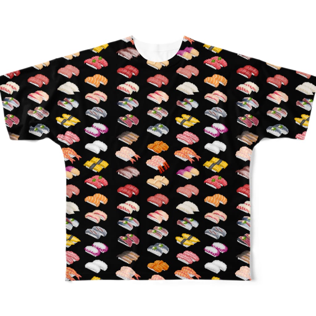 猫と釣り人のSUSHI_1FB_K All-Over Print T-Shirt