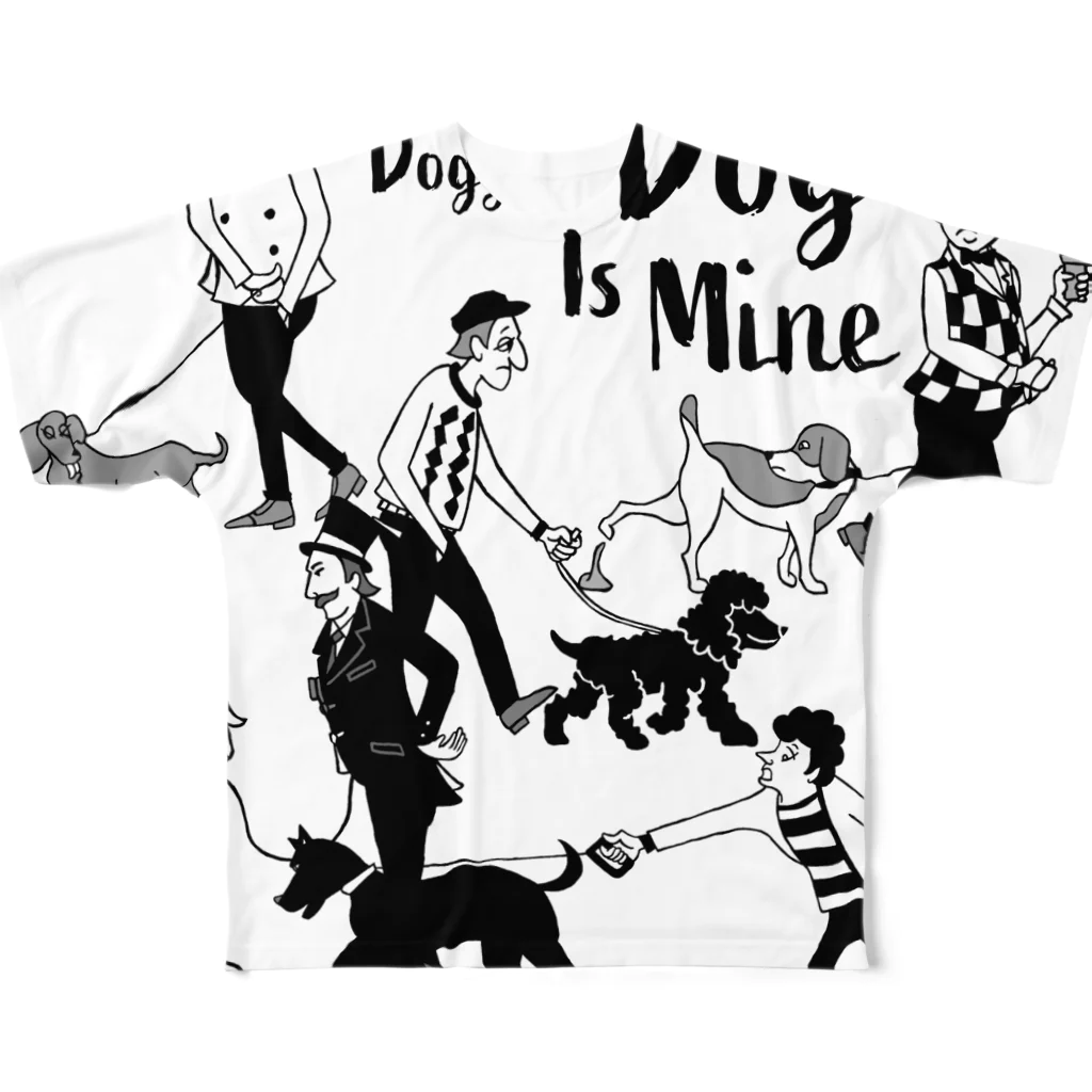 hilo tomula トムラ ヒロのThe Doggone Dog Is Mine  Boys フルグラフィックTシャツ