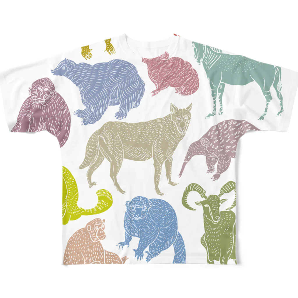 megumiillustrationのEndangered Species フルグラフィックTシャツ