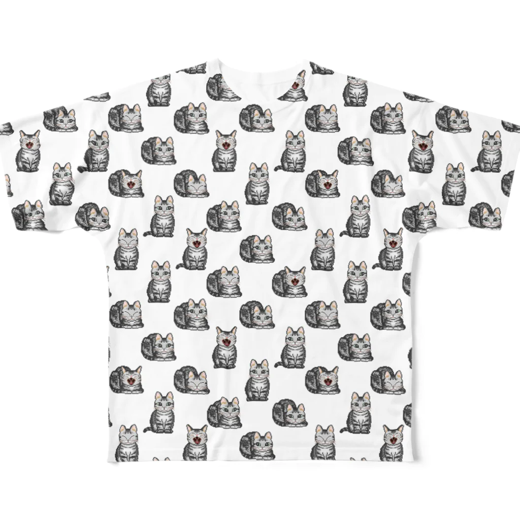 猫と釣り人のNEKO_FB_2 All-Over Print T-Shirt