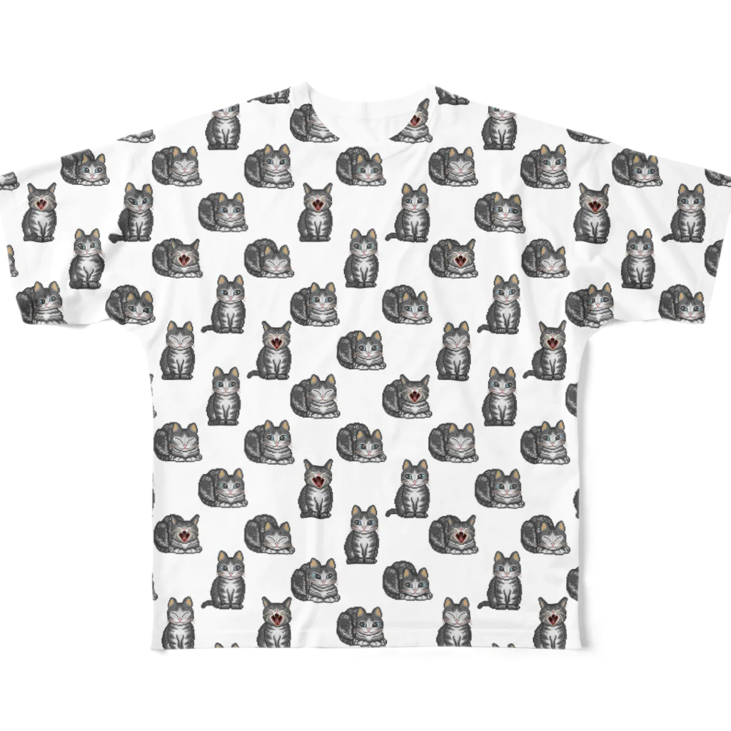 猫と釣り人のNEKO_FB_5 フルグラフィックTシャツ