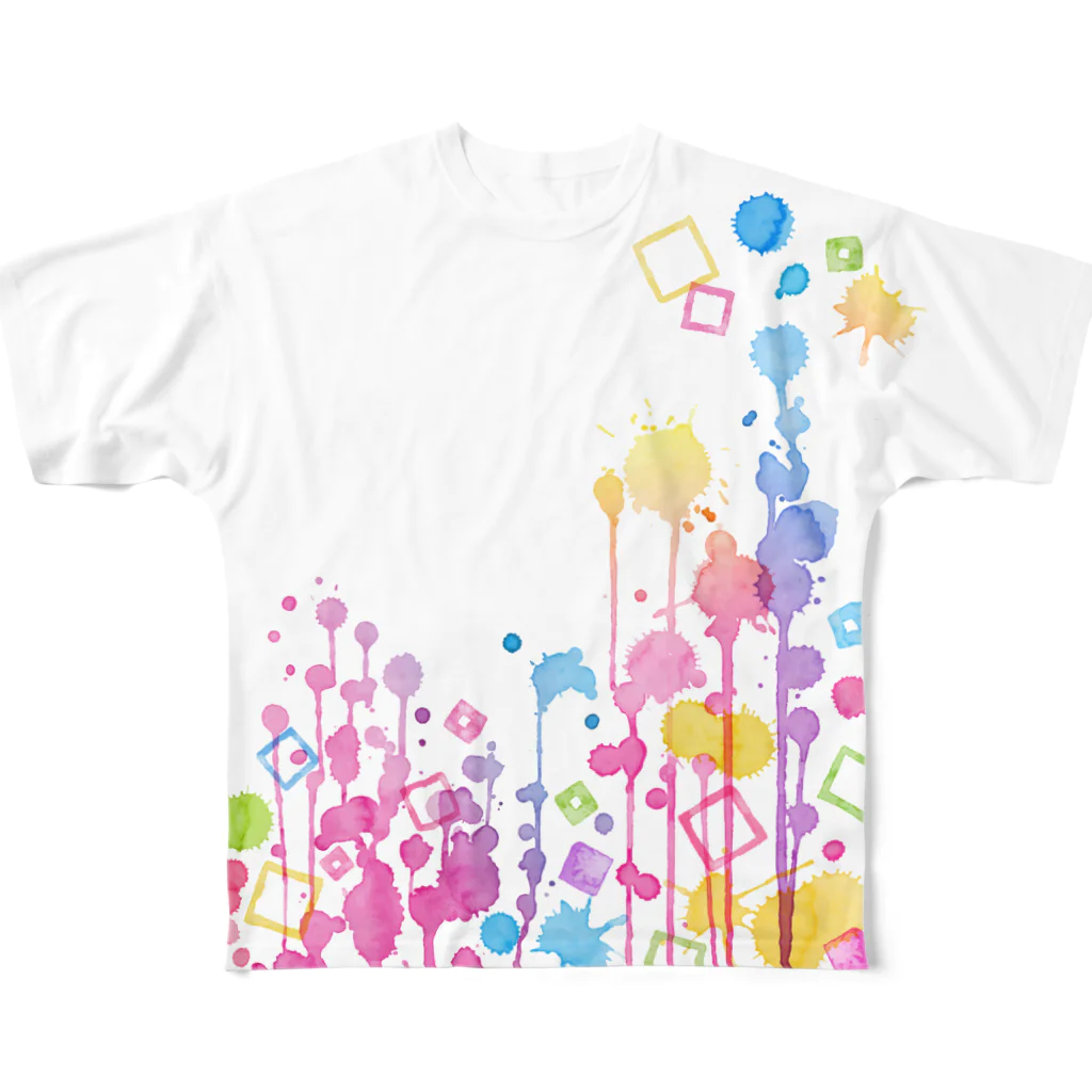 Canon3Rのカラフルペイント1(両面) All-Over Print T-Shirt