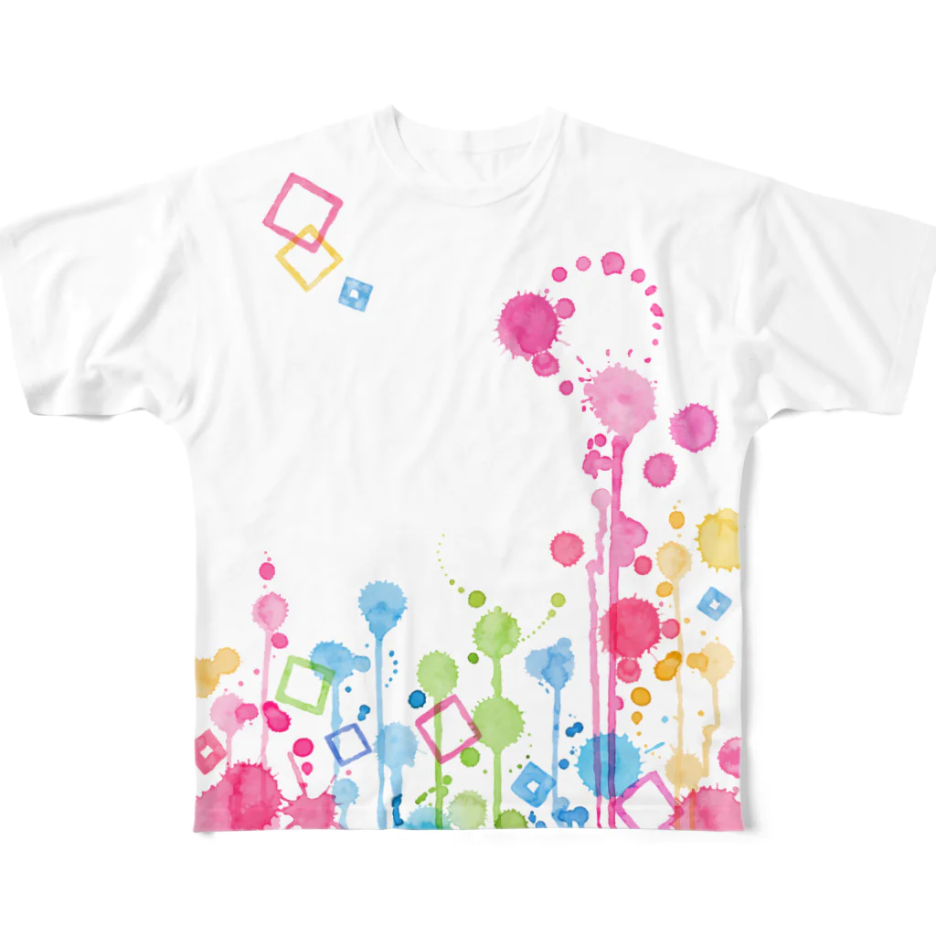 Canon3Rのカラフルペイント2(両面) All-Over Print T-Shirt