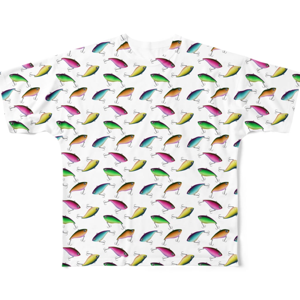 猫と釣り人のバイブレーション All-Over Print T-Shirt