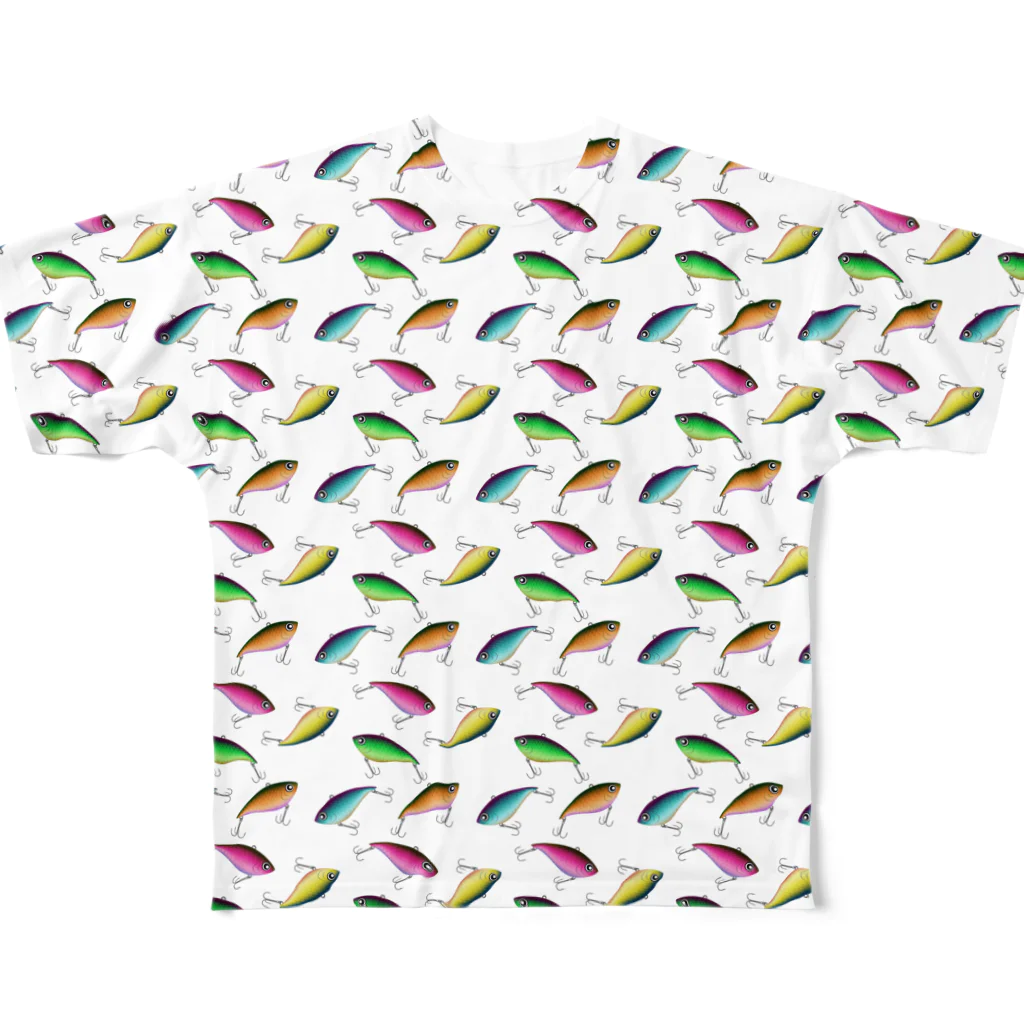 猫と釣り人のバイブレーション All-Over Print T-Shirt