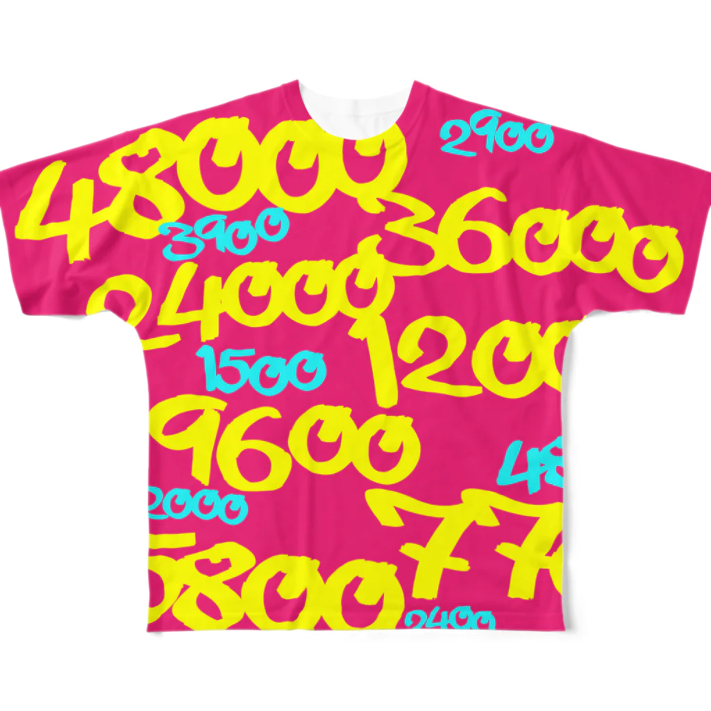 #wlmのPOINTS OYABAN pinky All-Over Print T-Shirt