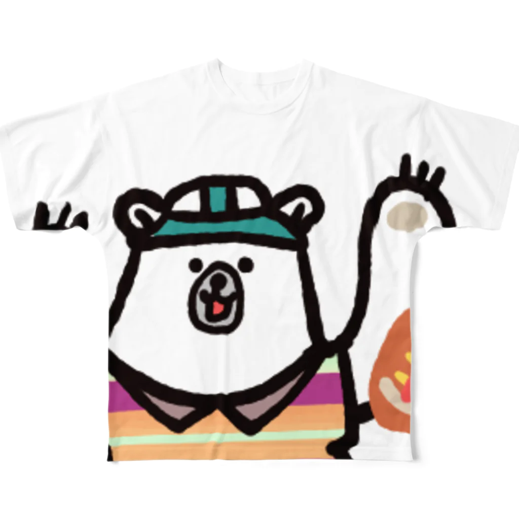 MedicalKUNのラグビー部★シロクマくん》文字ナシ All-Over Print T-Shirt