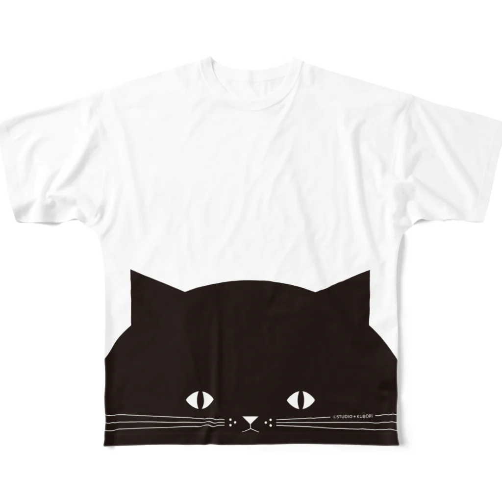 Arts&Crafts Muuののぞき見ねこ フルグラフィックTシャツ