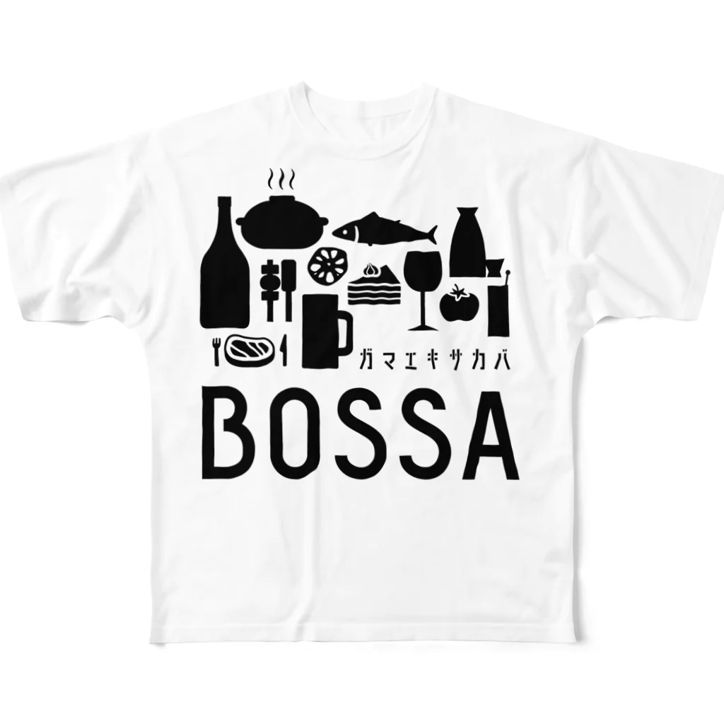 BOSSAのガマエキサカバBOSSA フルグラフィックTシャツ