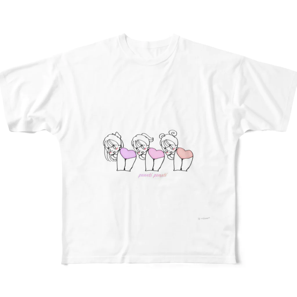 がやこのpanty panty All-Over Print T-Shirt