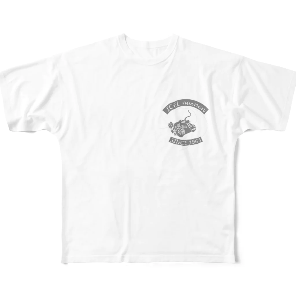 WakaiMasahikoの内燃期間研究部 ma1バックプリント  All-Over Print T-Shirt