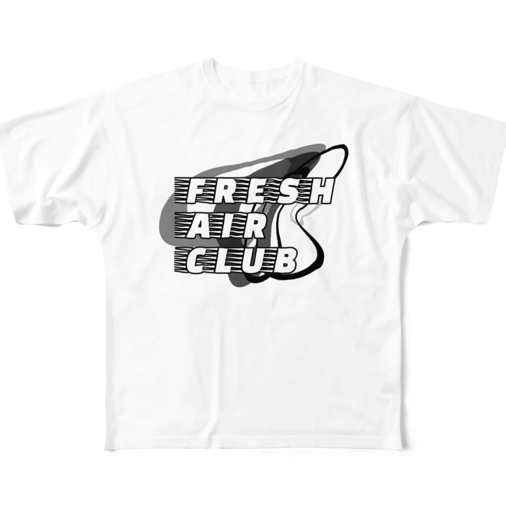 dashimakimakiの新鮮な空気愛好会 フルグラフィックTシャツ