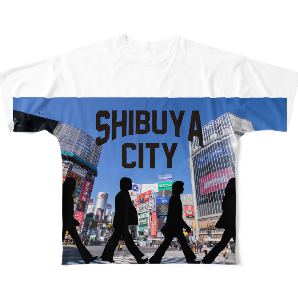 moCoのSHIBUYA CITY フルグラフィックTシャツ