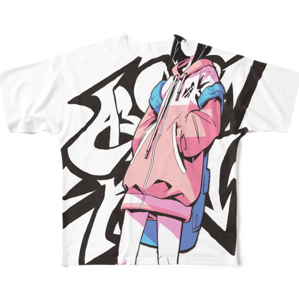 fxxkin’underdogのunderdog All-Over Print T-Shirt