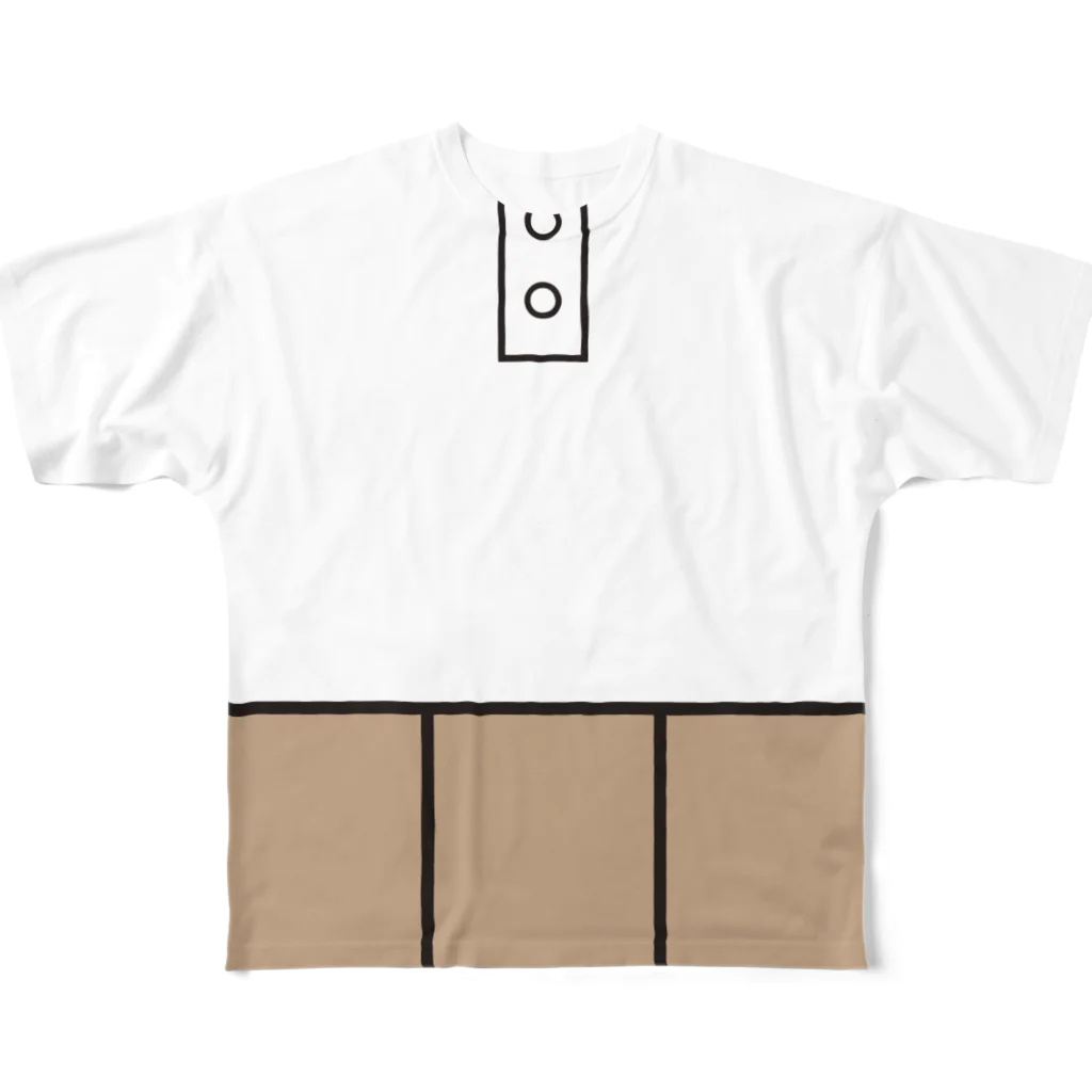 モヤシデザインの腹巻T フルグラフィックTシャツ