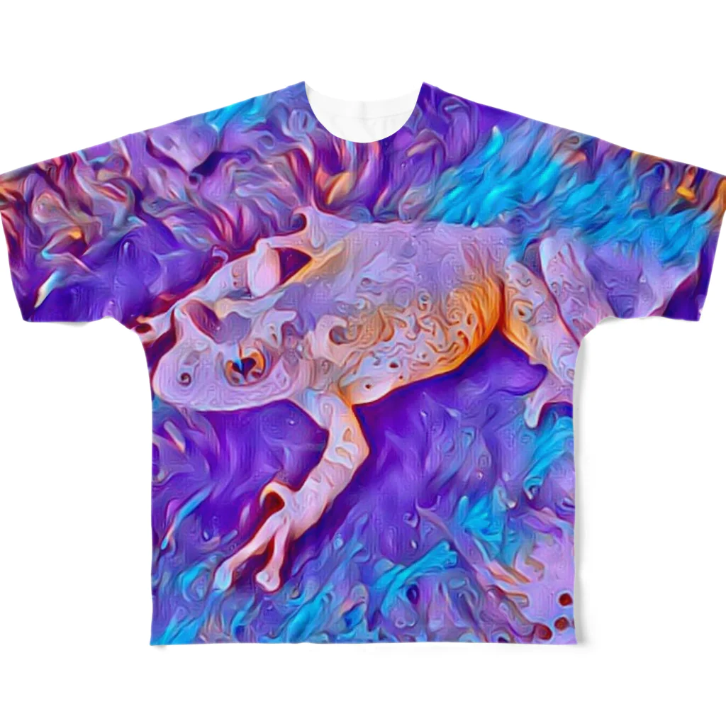 Fantastic FrogのFantastic Frog -Pastel Version- All-Over Print T-Shirt