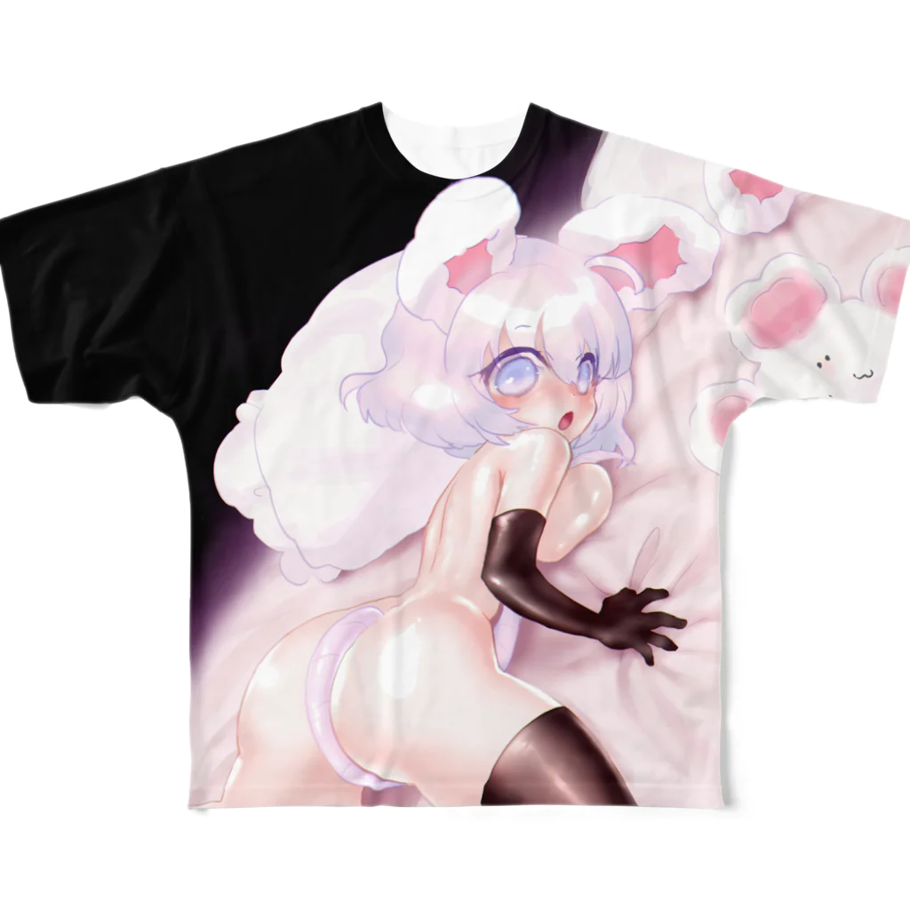 Nox Melのぷりけつねずみちゃん フルグラフィックTシャツ