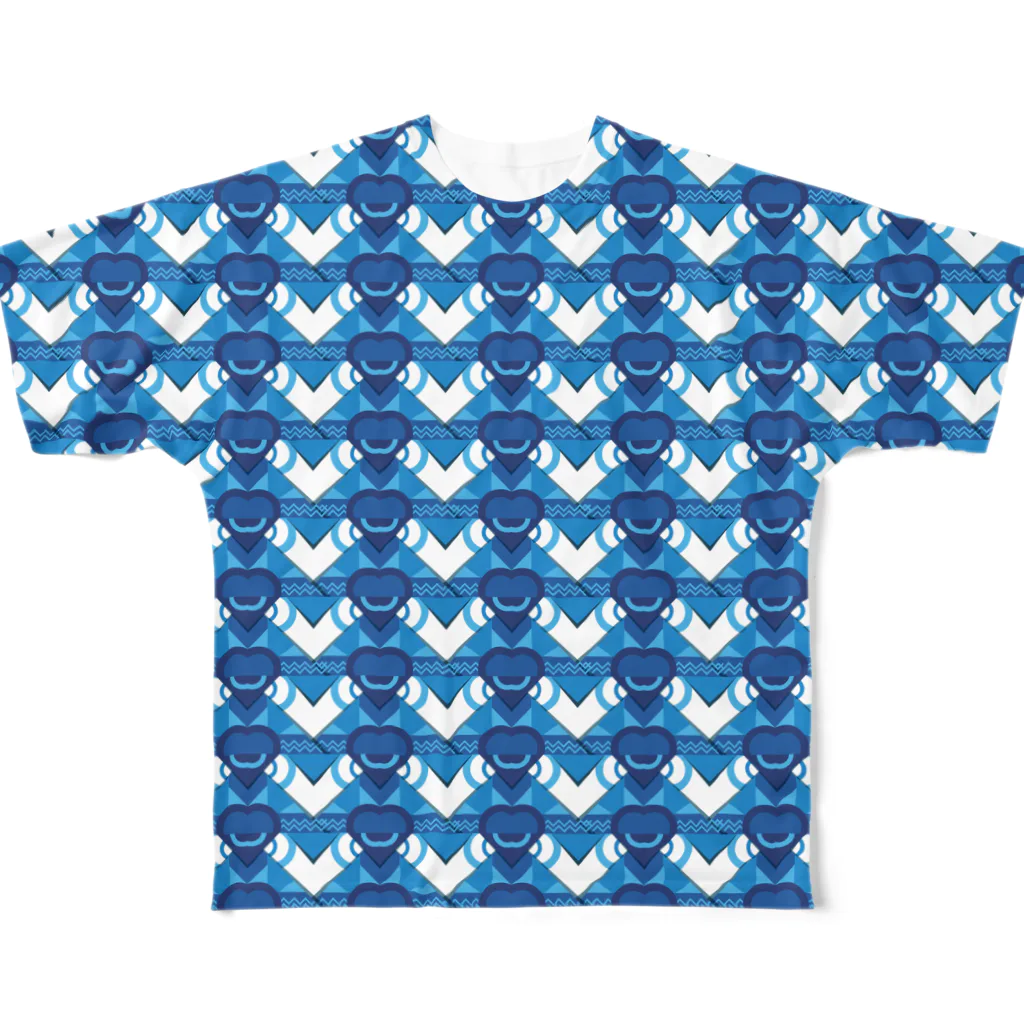 TOWA & KENJIのmonogram All-Over Print T-Shirt