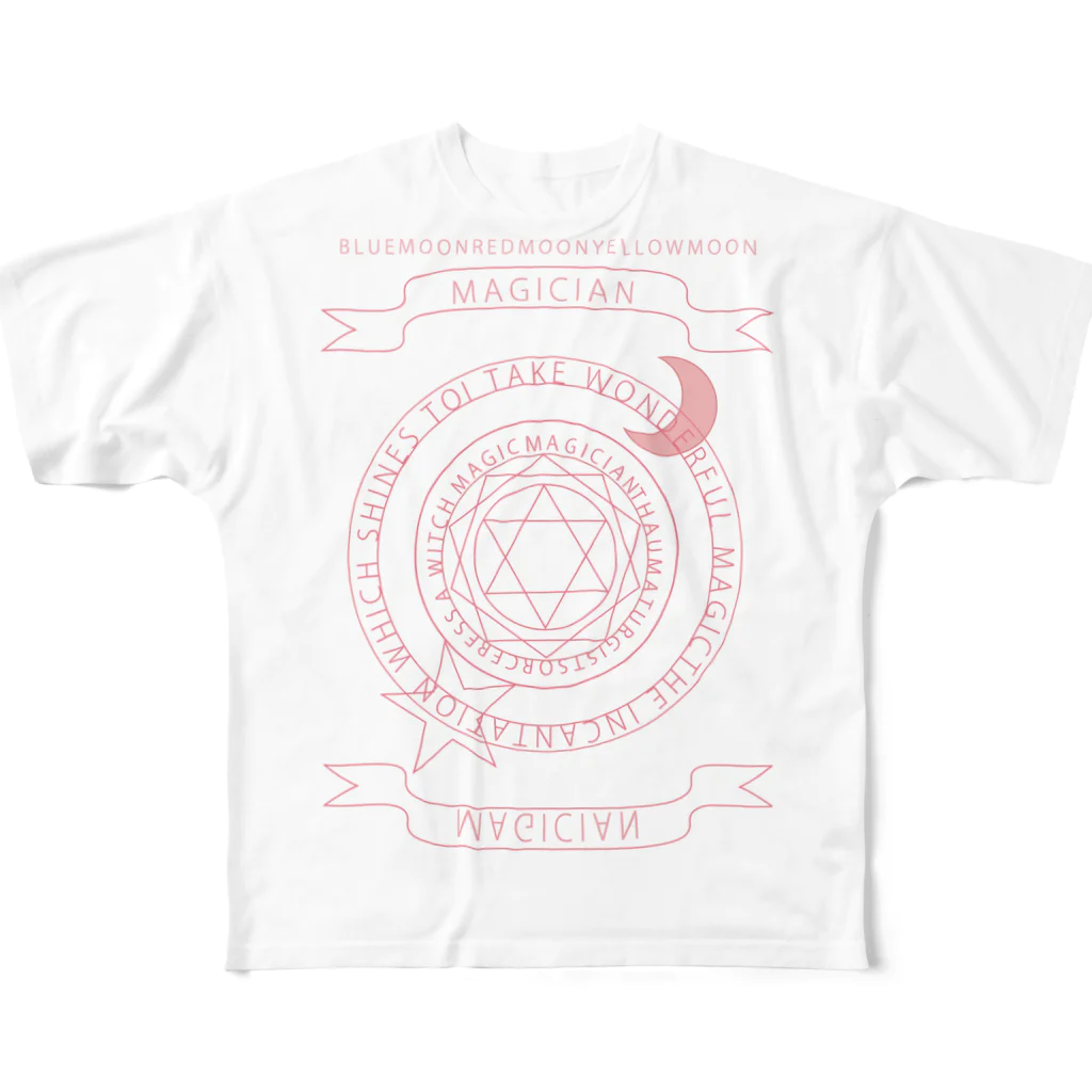 pinkpaletteの魔法陣6 All-Over Print T-Shirt