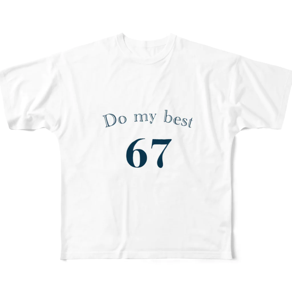 笹丸！のDo my best  All-Over Print T-Shirt