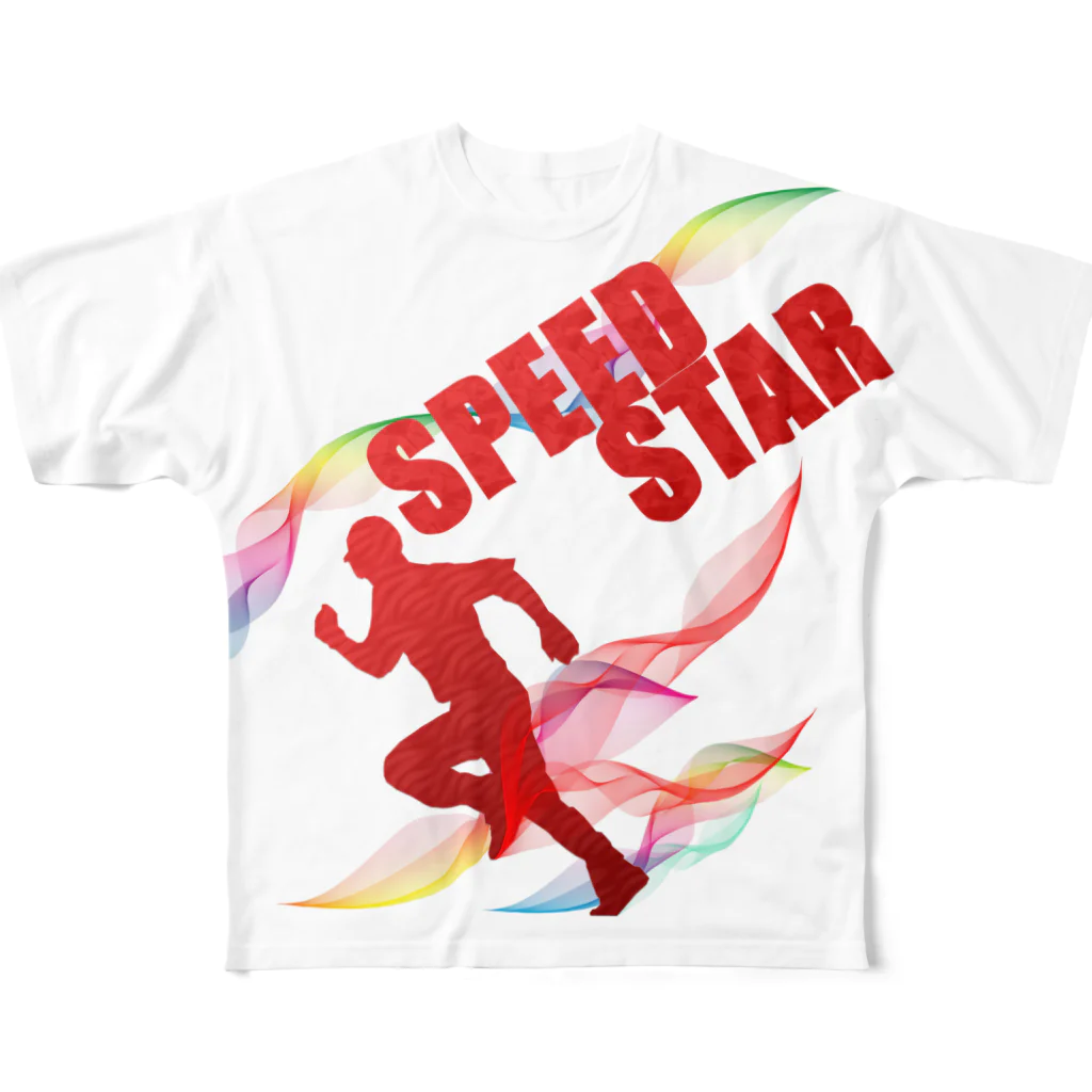 TAKUYA DESIGN WORKSのSPEED STAR－POP－ フルグラフィックTシャツ