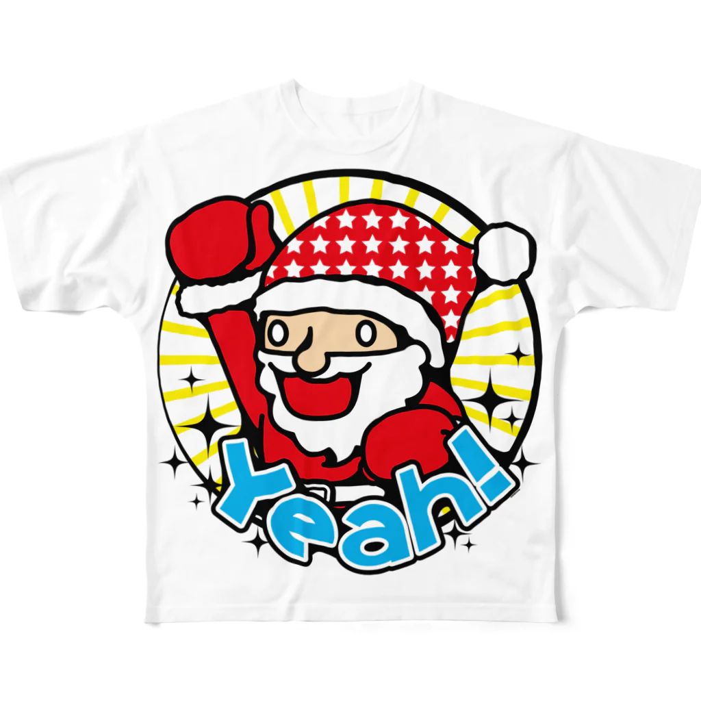 Cɐkeccooのハイテンションサンタ★クリスマスだYeah! All-Over Print T-Shirt