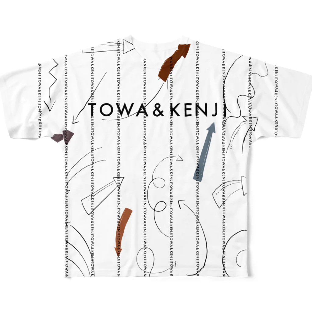 TOWA & KENJIのtowa&kenji フルグラフィックTシャツ