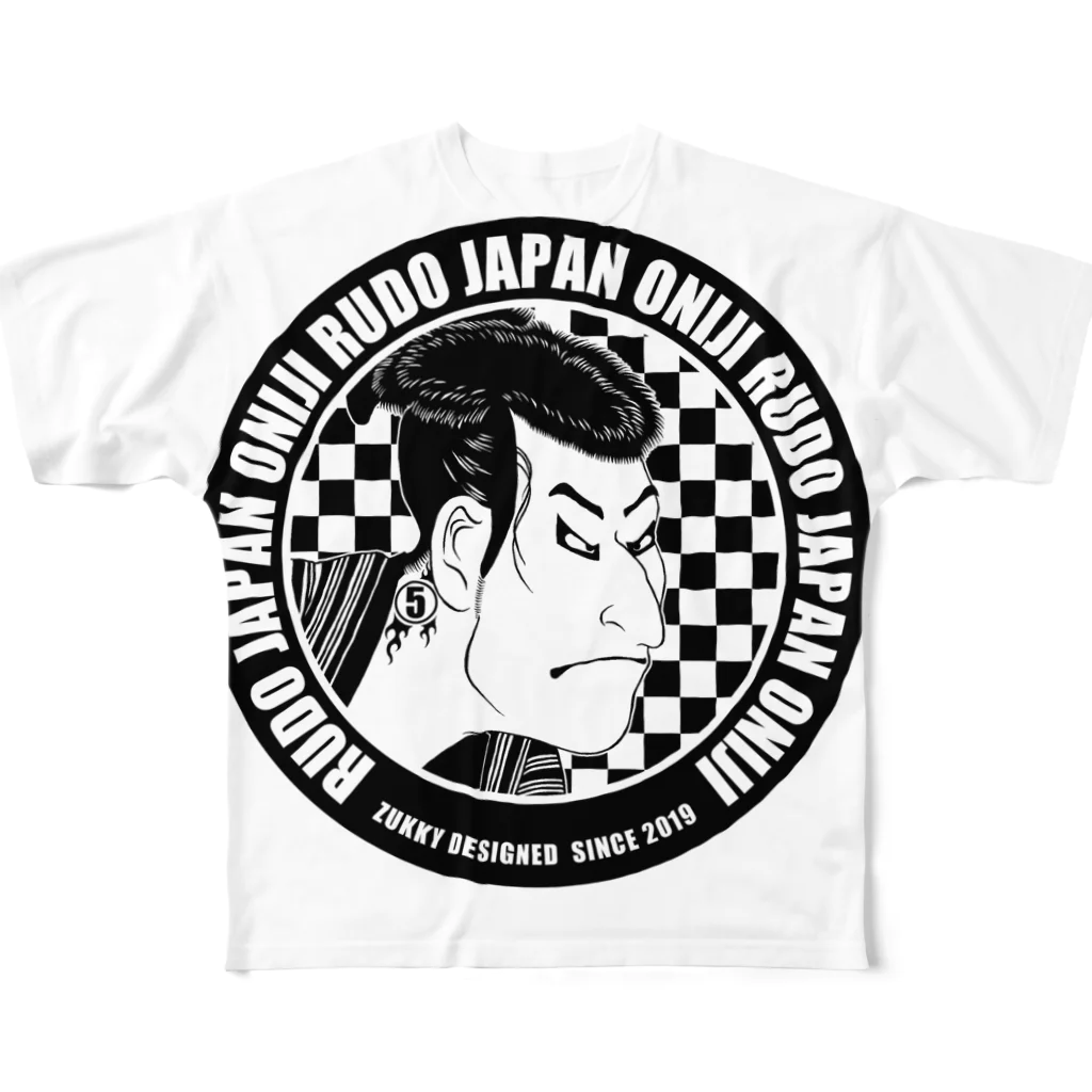 zukkyzukkyのRUDO JAPAN 三世大谷鬼次 All-Over Print T-Shirt