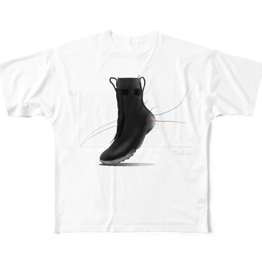 NBaNTのHi-Cut Shoes All-Over Print T-Shirt