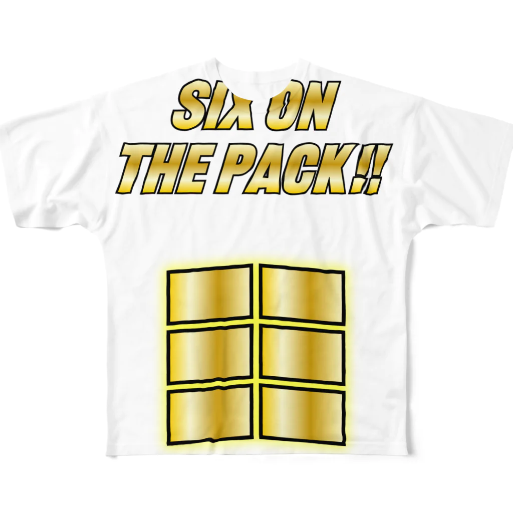 どうも、幕Macです。のSIX ON THE PACK ～黄金体験～ フルグラフィックTシャツ