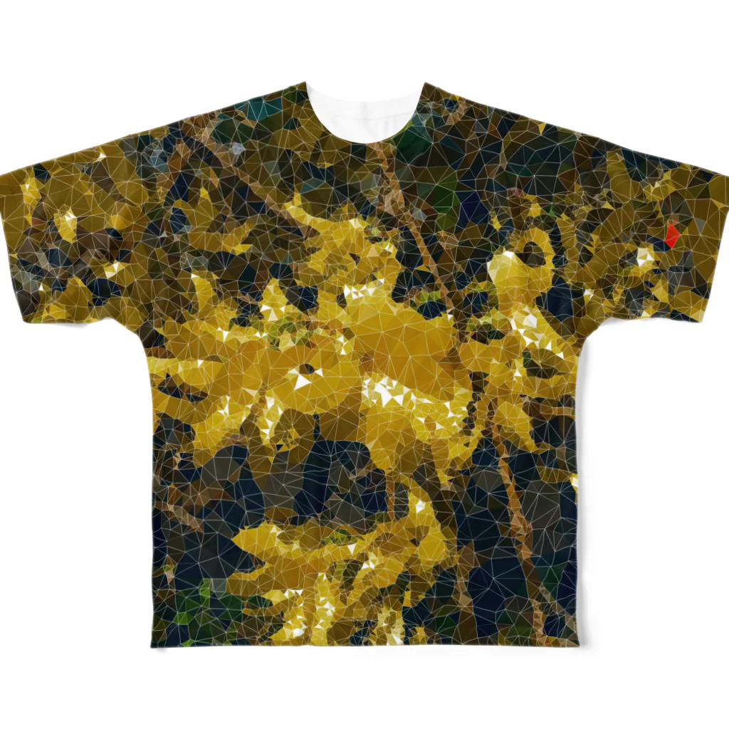 注意散漫の人のVirtual Nature（レンギョウ） フルグラフィックTシャツ