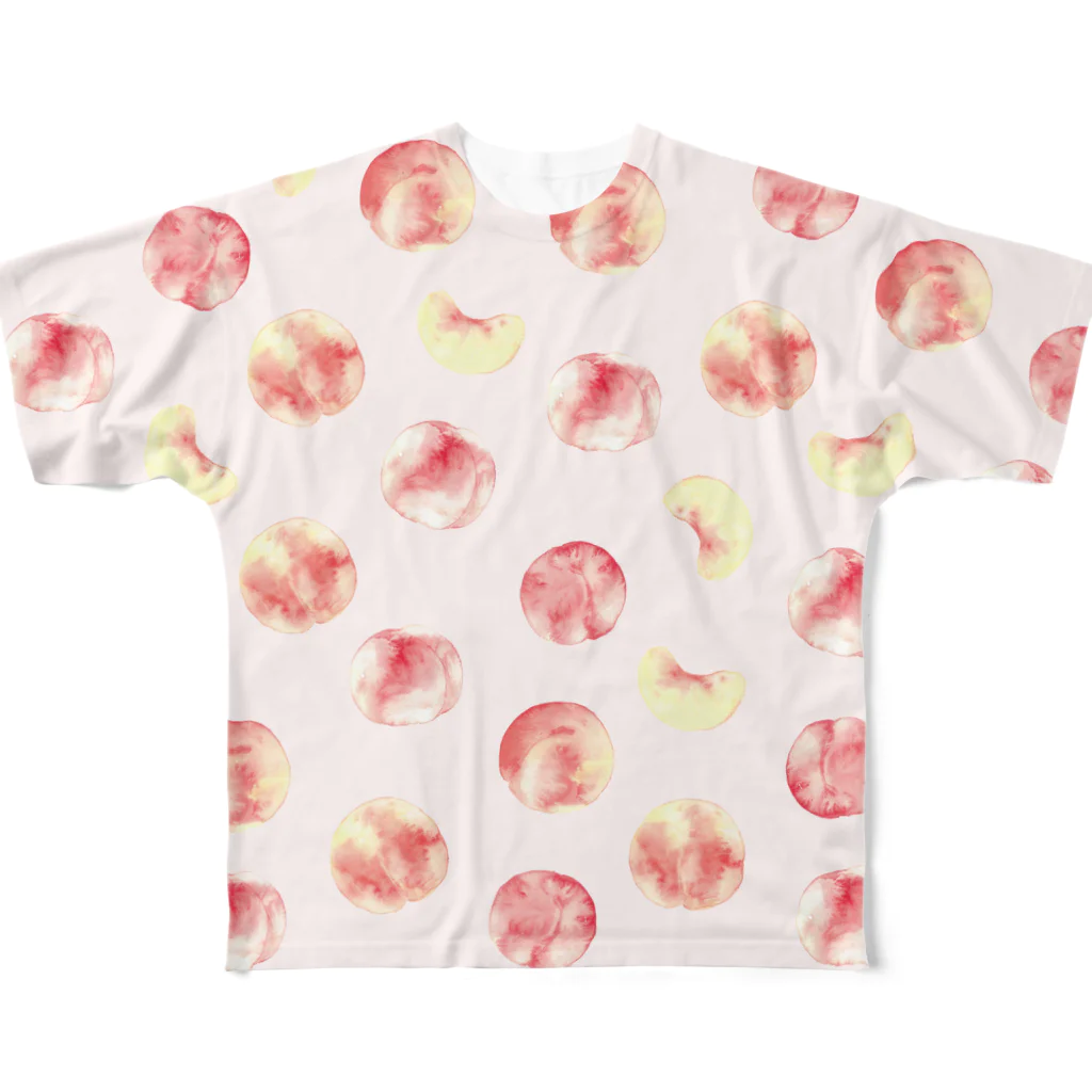 さとろくのももT（ピンク） All-Over Print T-Shirt