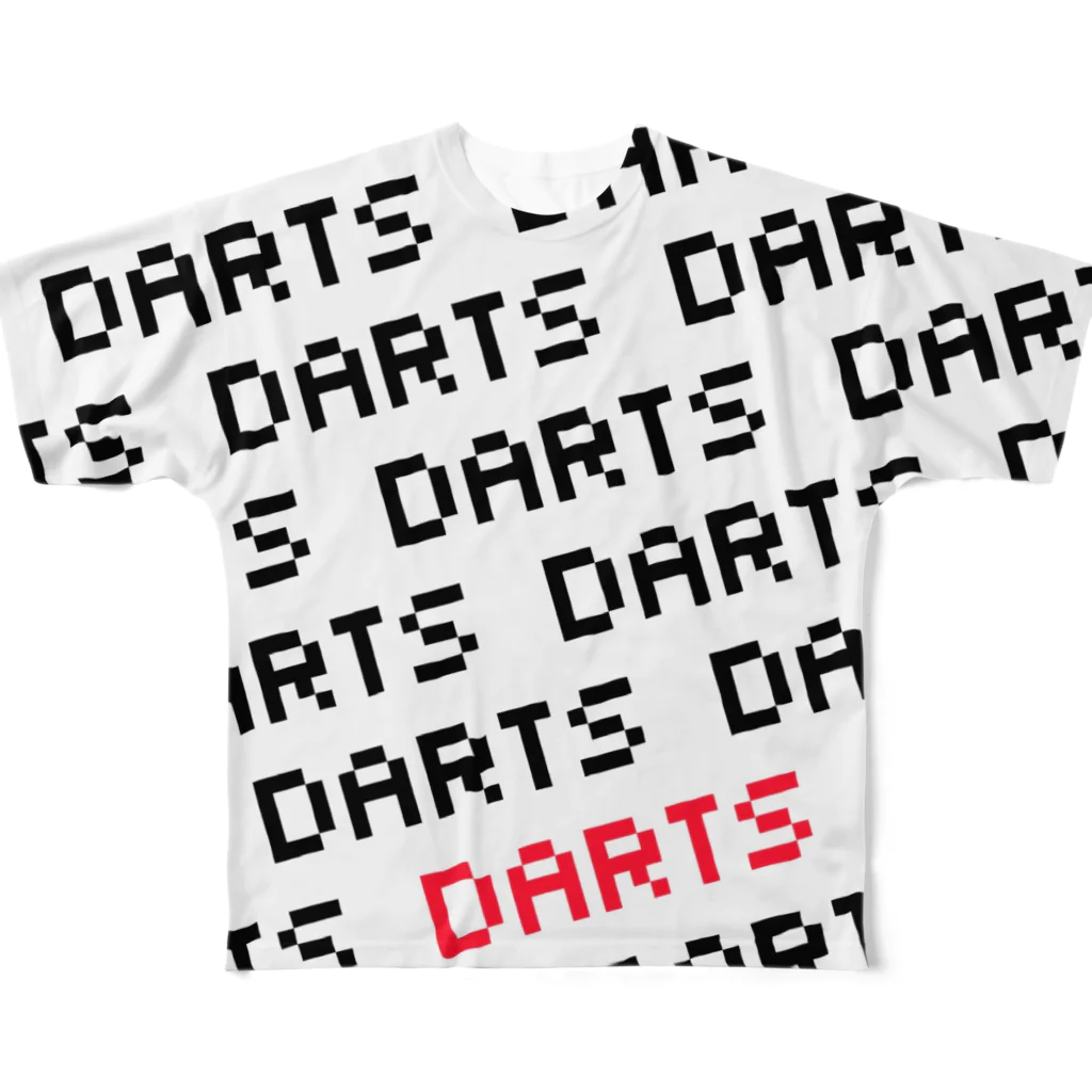 SWEET＆SPICY 【 すいすぱ 】ダーツのDARTS×DARTS（ドット）両面 フルグラフィックTシャツ