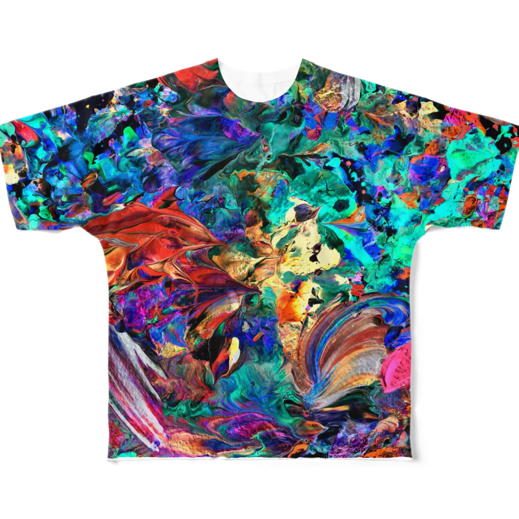 mikoの2side print -  PALETTE 6 フルグラフィックTシャツ