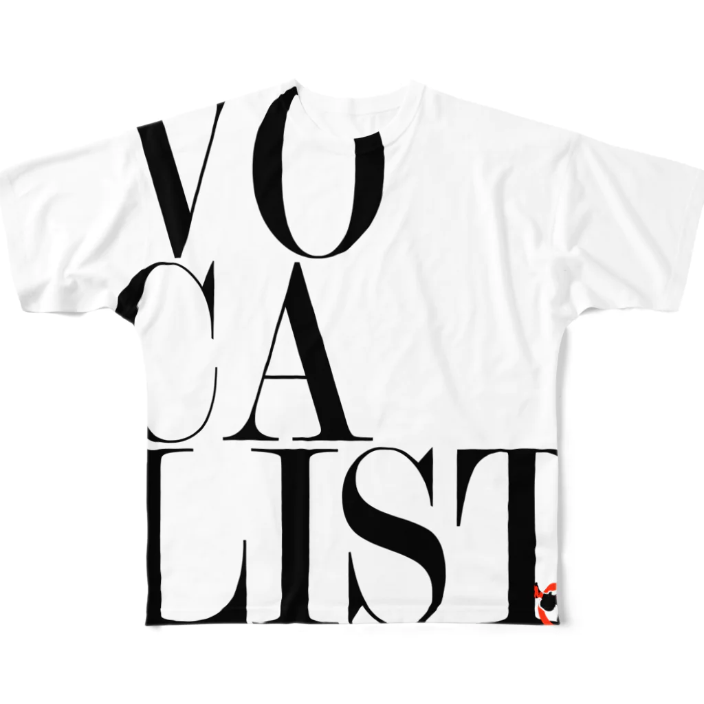 ラスト バンディットのVocalist Black フルグラフィックTシャツ