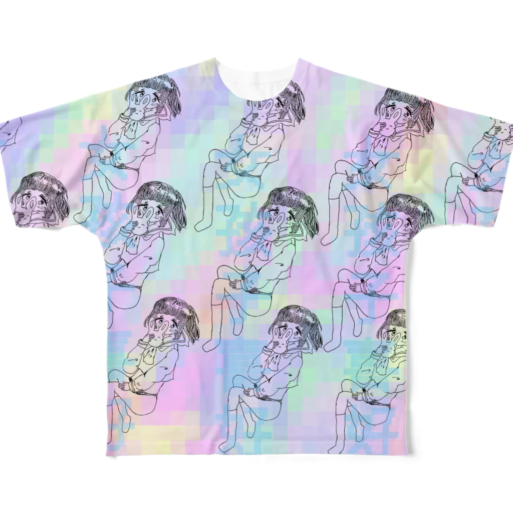 こめちゃんの女孩子喜好 All-Over Print T-Shirt