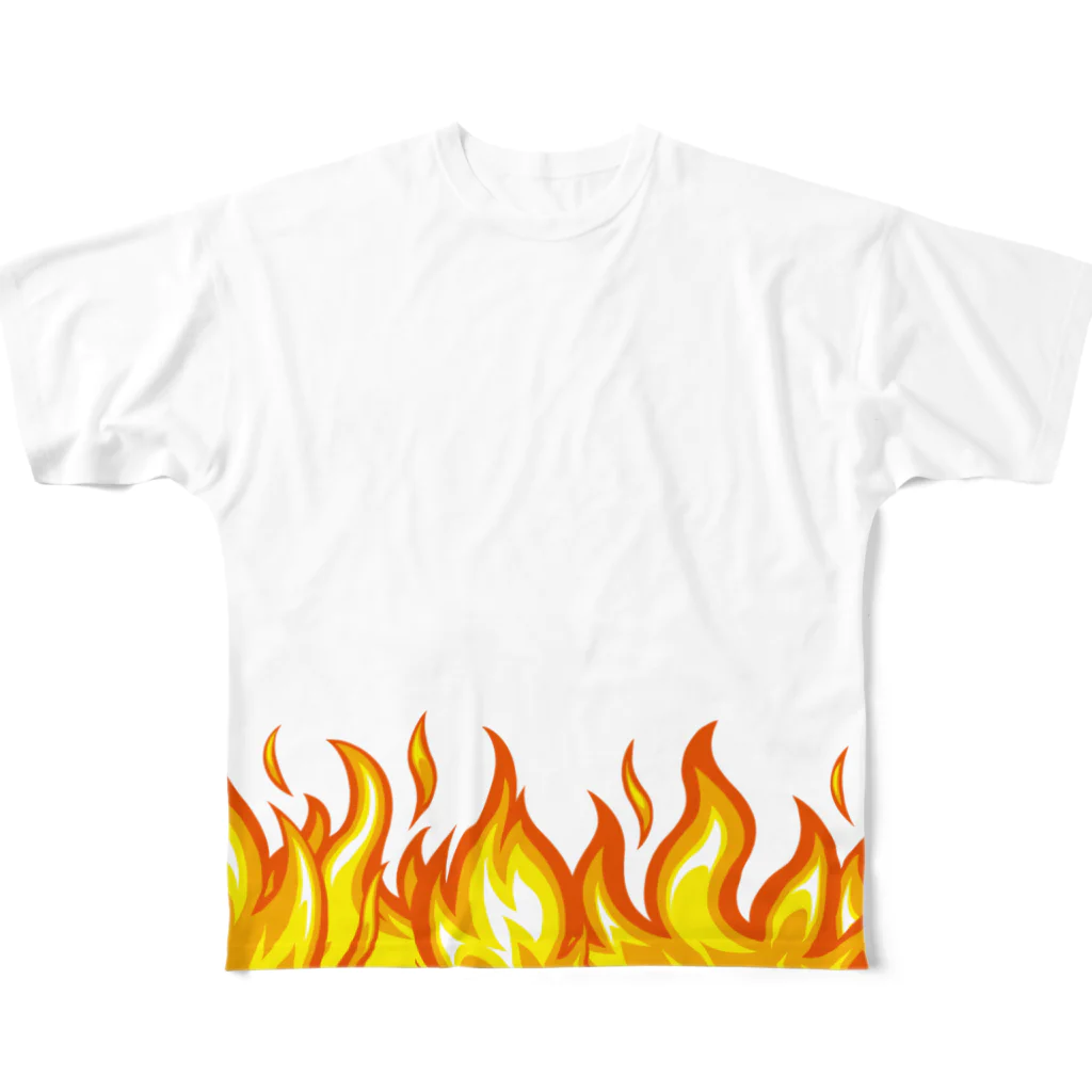 Individualityの炎 フルグラフィックTシャツ