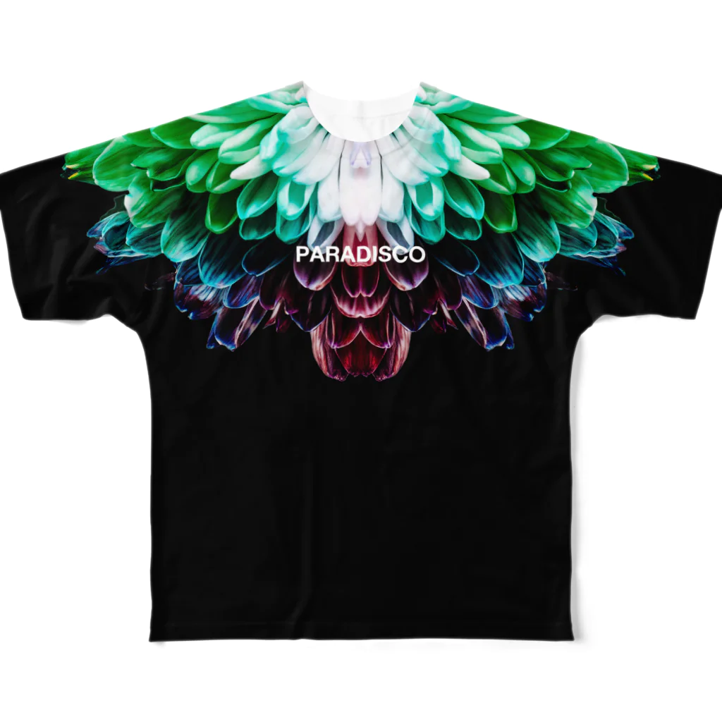 HOUSE DANCE MANIAのBotanical・Colorful All-Over Print T-Shirt