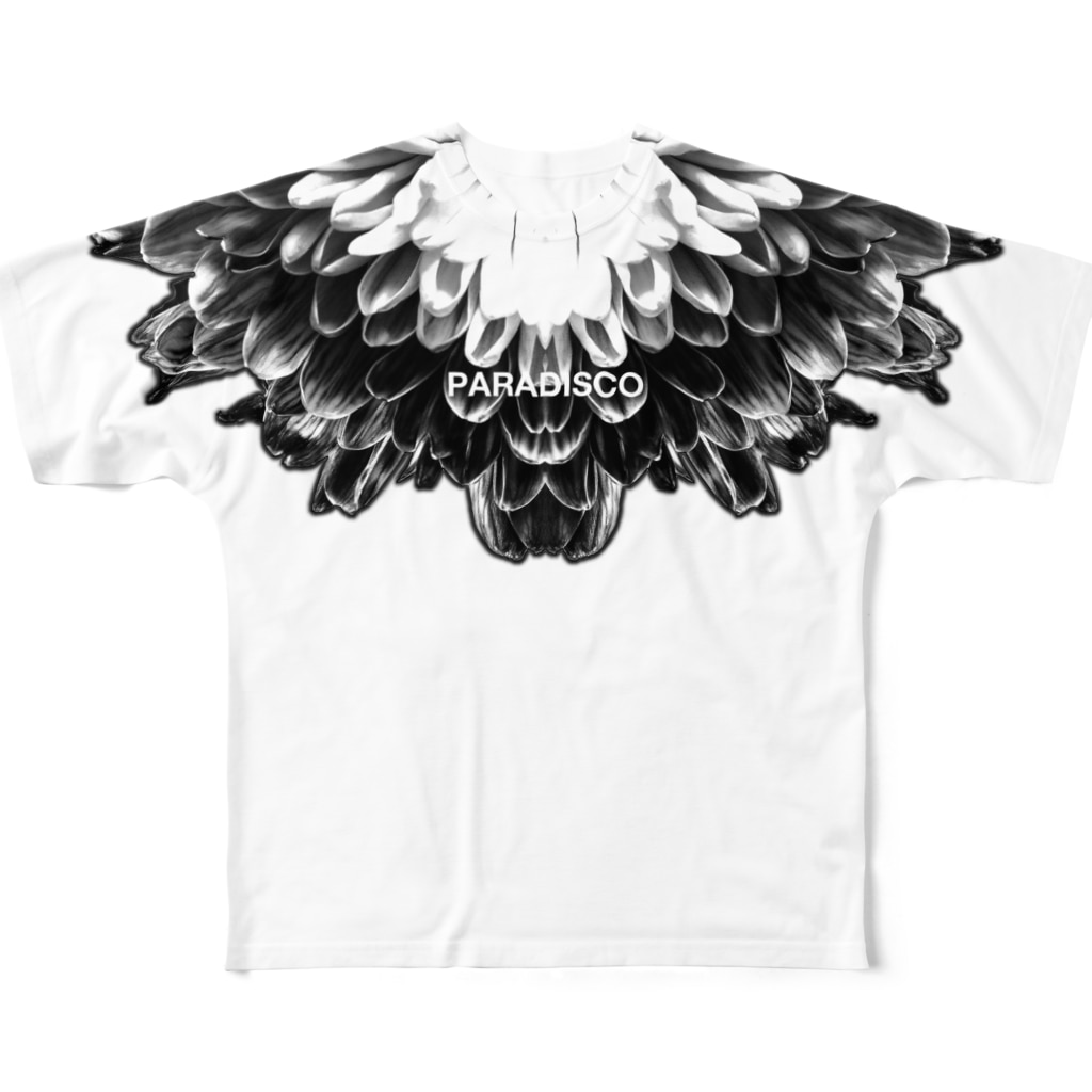 HOUSE DANCE MANIAのBotanical・White All-Over Print T-Shirt