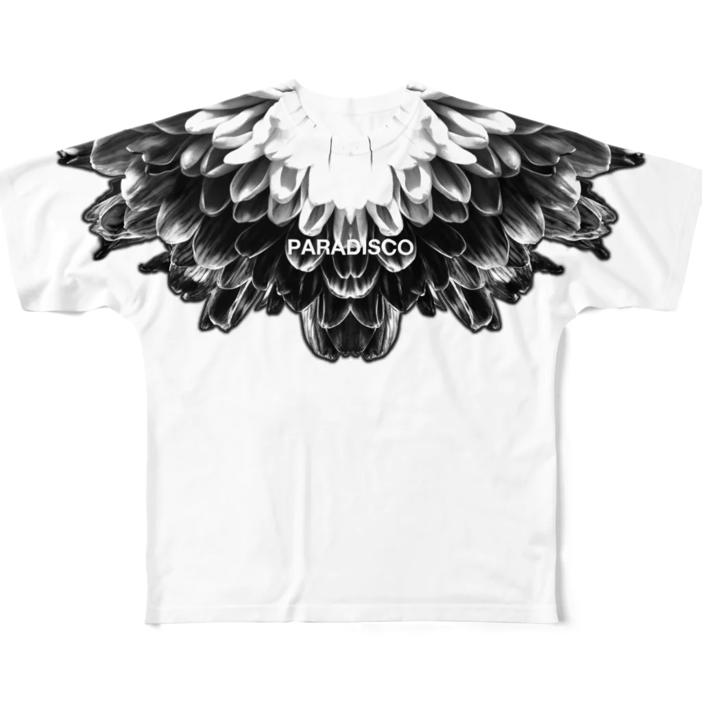 HOUSE DANCE MANIAのBotanical・White All-Over Print T-Shirt