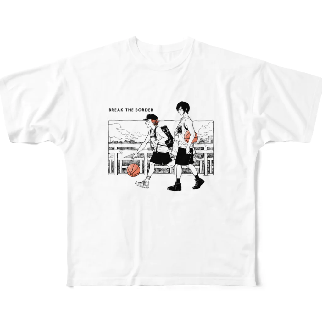 新波 歩/ARSWALKERのバスケ行こうよ【スポーツ兼用】 フルグラフィックTシャツ