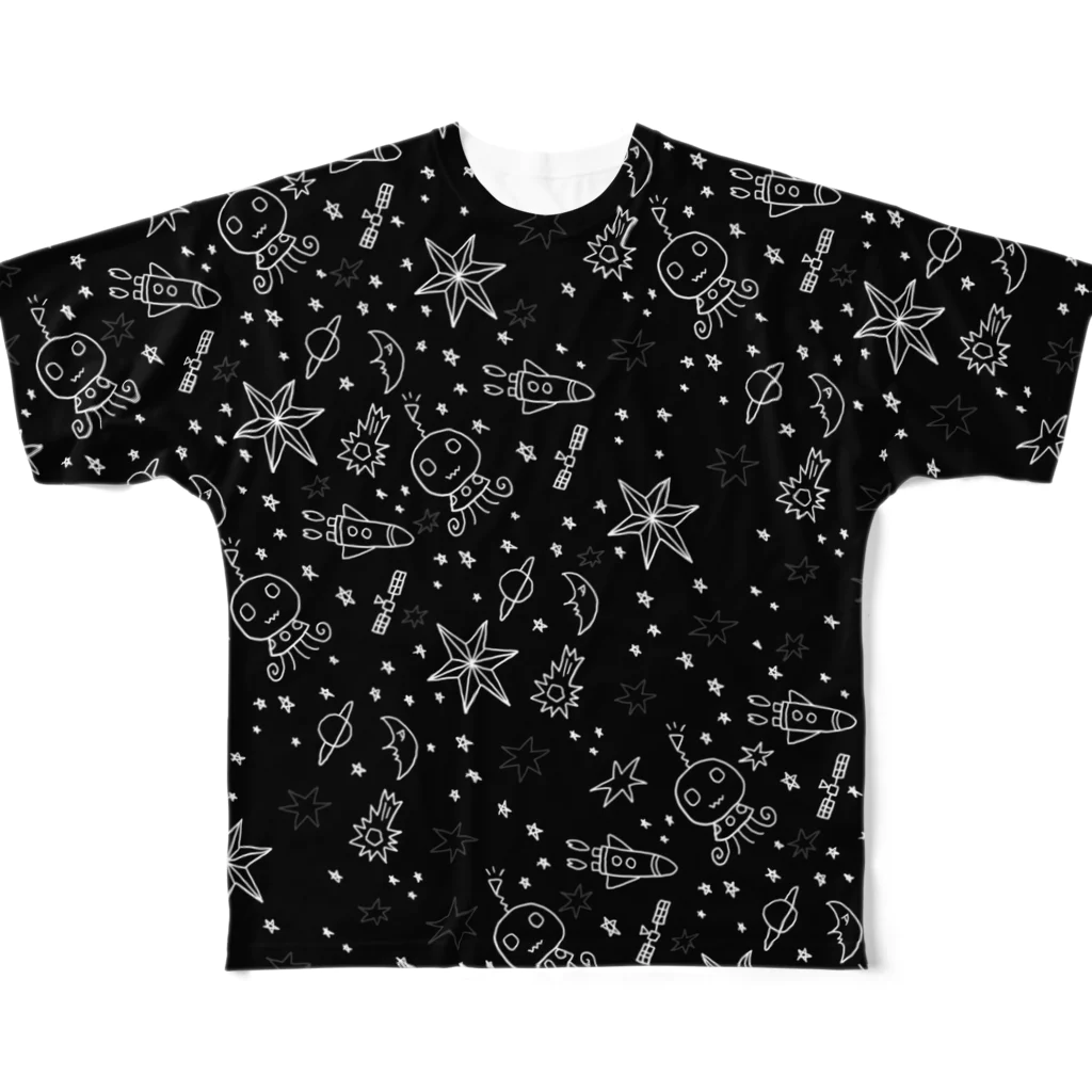 OMENYAのSPACE フルグラフィックTシャツ