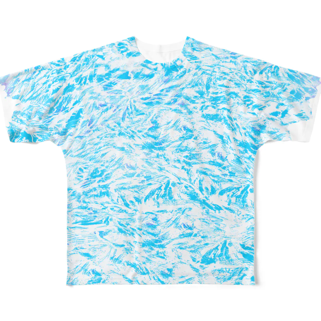 謎モノ店の氷柄 All-Over Print T-Shirt
