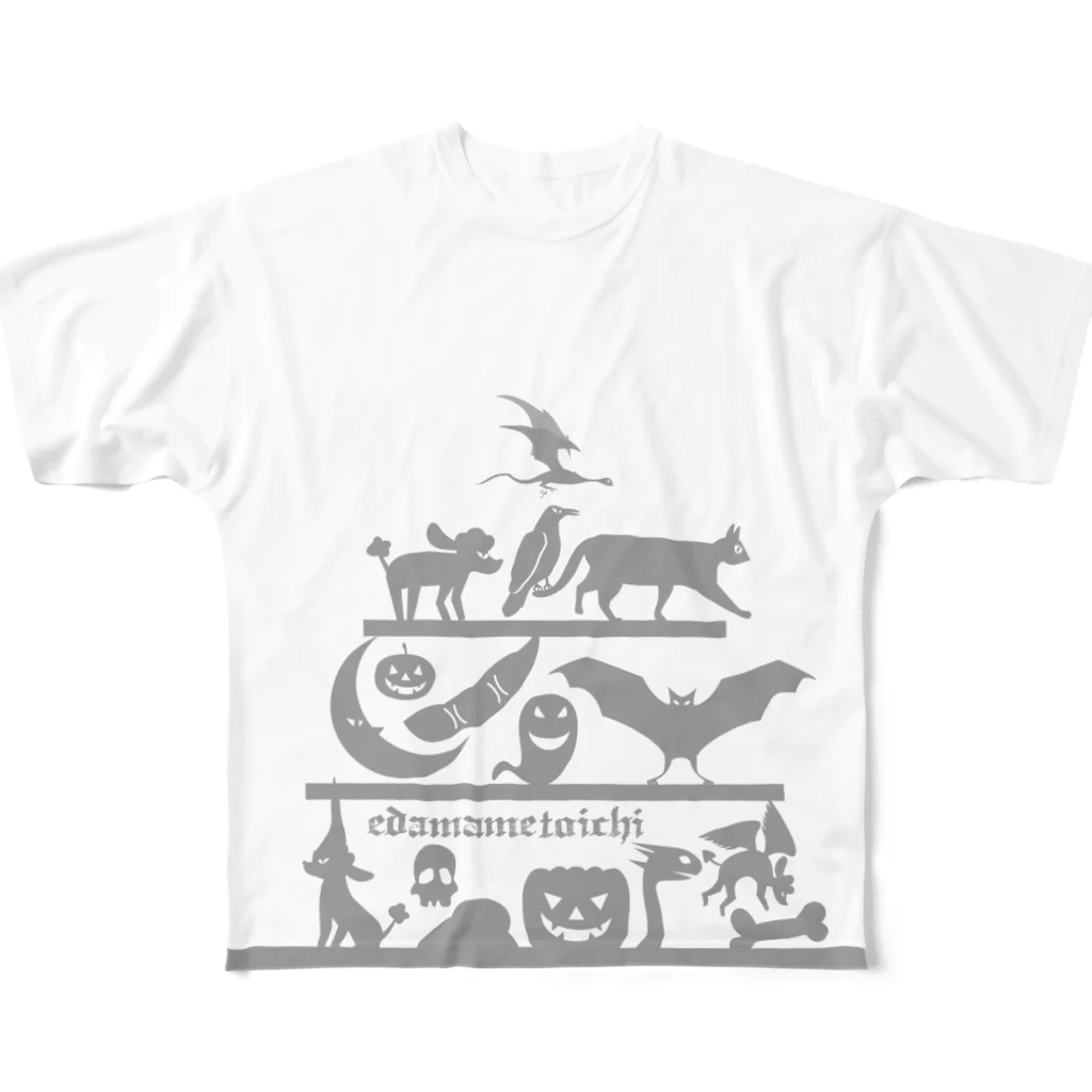 エダマメトイチのハロウィン2 Lサイズ用 All-Over Print T-Shirt