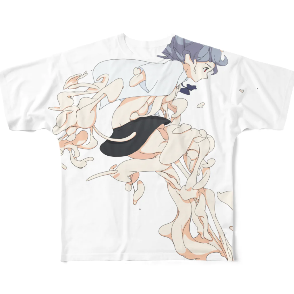 mendakoの Protoplasm-0 All-Over Print T-Shirt