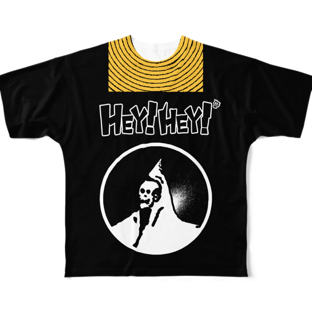 いわきHEY!HEY!RACINGオヒサルストアSUZURI支店の磐城硬耐力MOTOCREW All-Over Print T-Shirt