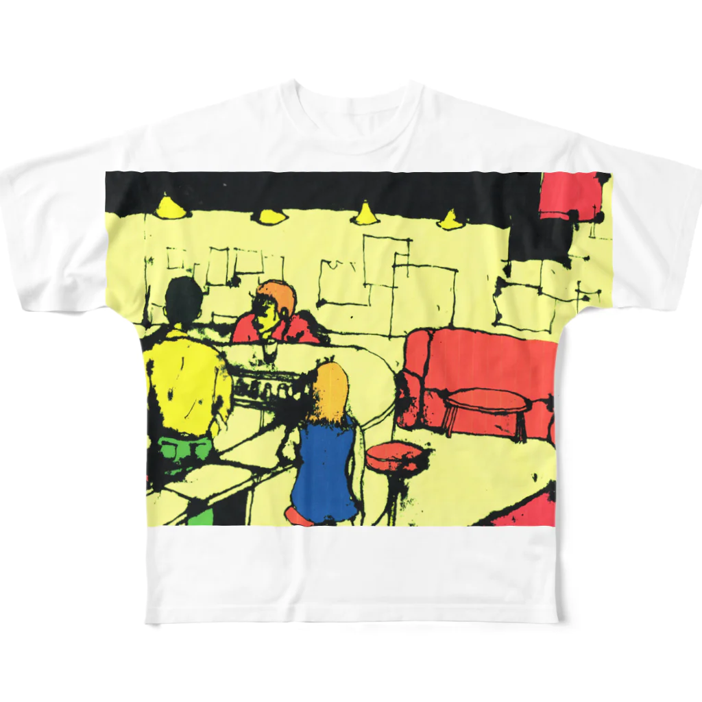 mitzho_nakataのbarfly  All-Over Print T-Shirt