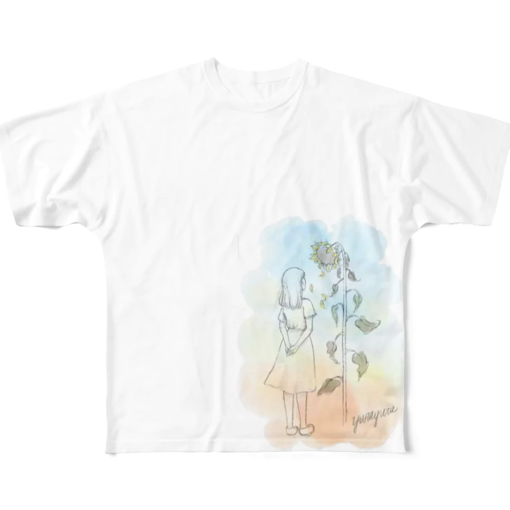 響々　official goods shopの夏が終わったら フルグラフィックTシャツ